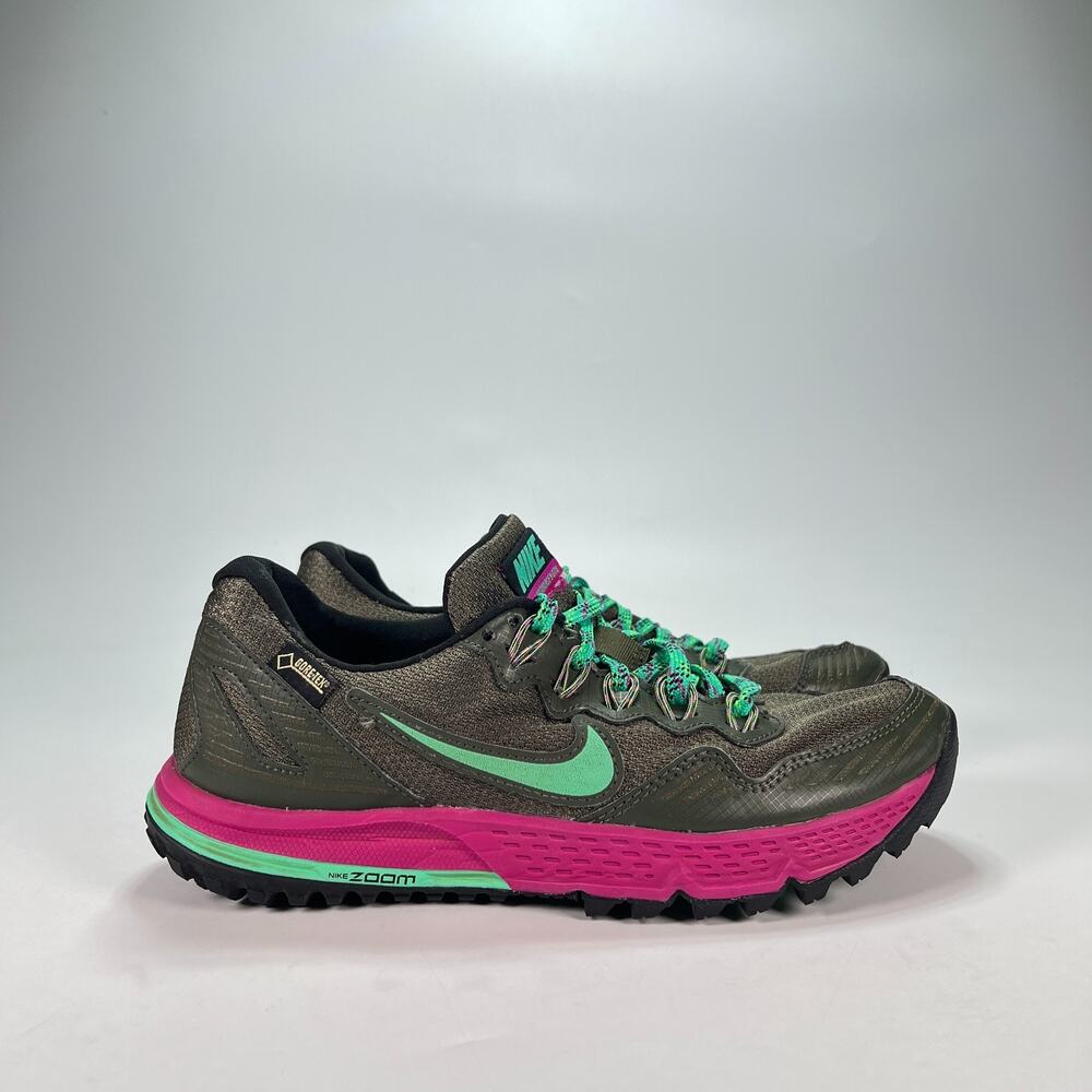 Nike Air Zoom Wildhorse 3 GTX Cargo Khaki Trail Shoes 805570-300 Women’s Size 7